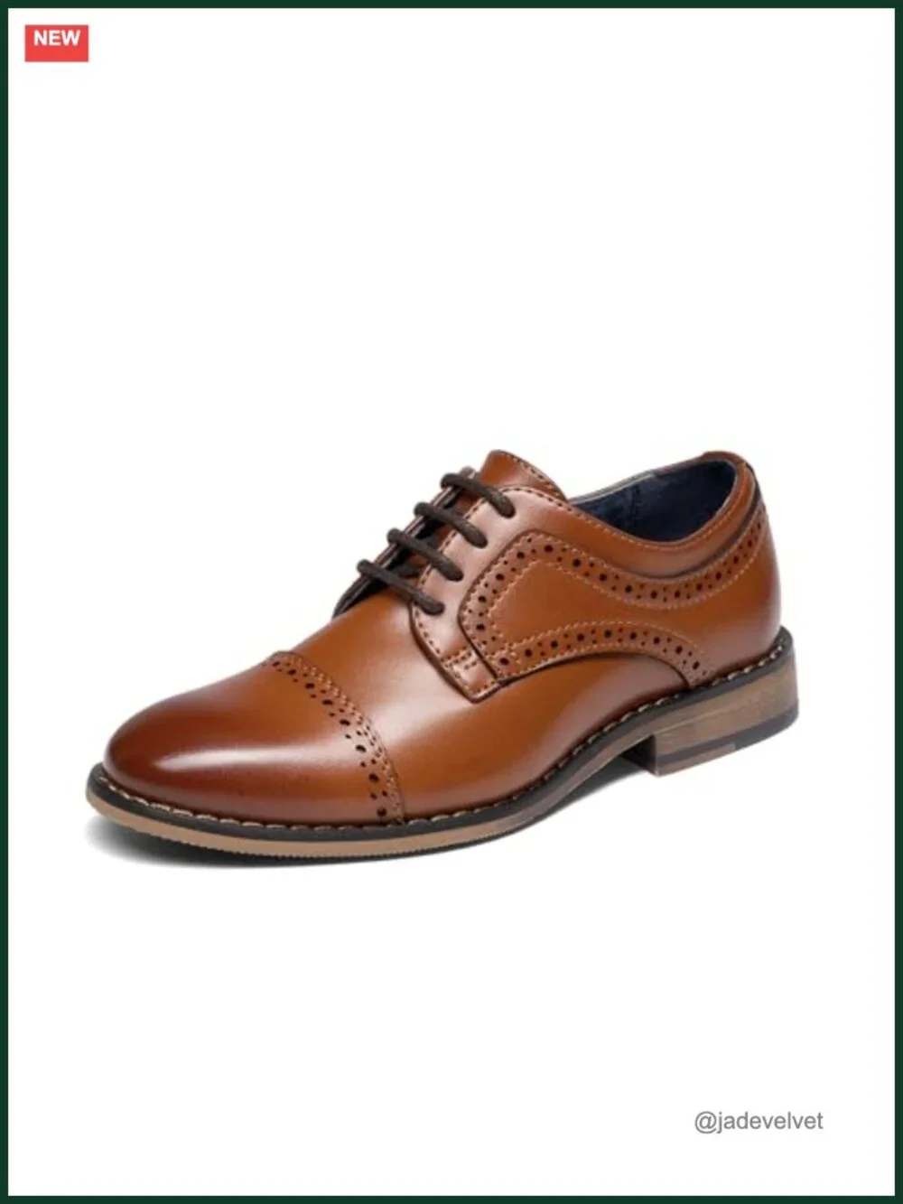 Kids Oxfords Dress Shoes Lace-up Round Toe Faux Leather Non-slip